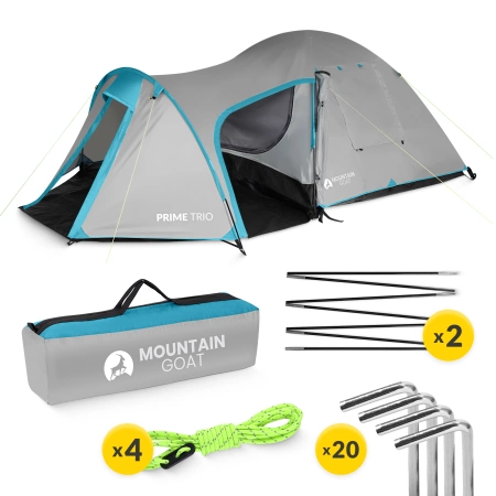 Cort turistic PRIME TRIO MOUNTAIN GOAT gri