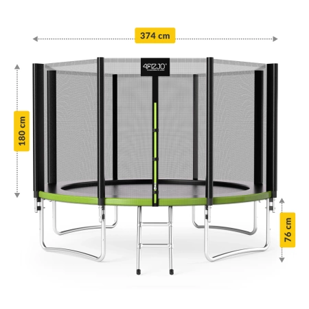 Trambulină de grădină pentru copii CLASSIC 374 cm 12FT