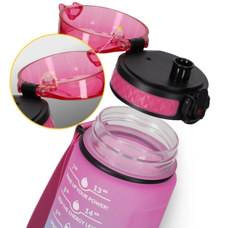 Sticlă de apă cu scală temporală 0,5 L