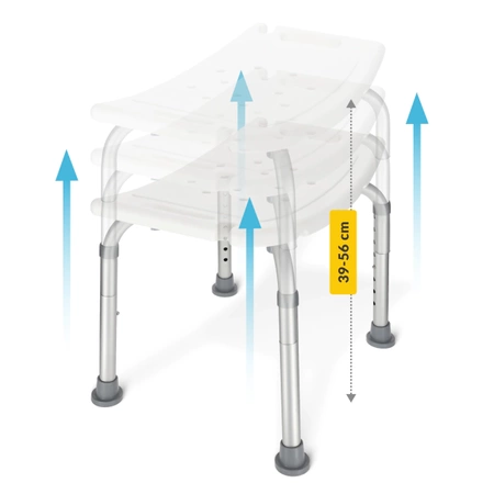 Taburet de duș dreptunghiular