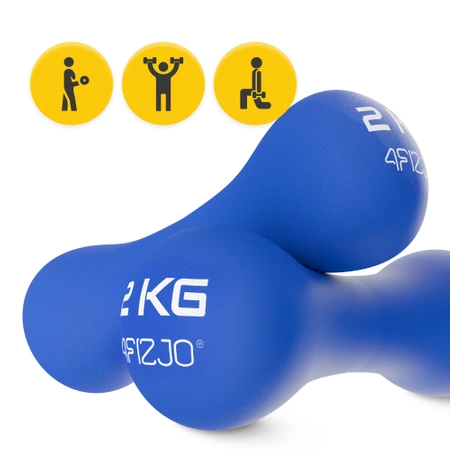 Gantere cu 8-shape 2 x 2 kg