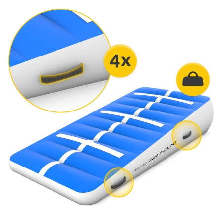Pistă acrobatică AIR MAT PRO 10 x 1 x 0,4 m + pompă