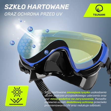 Mască de snorkelling cu snorkel