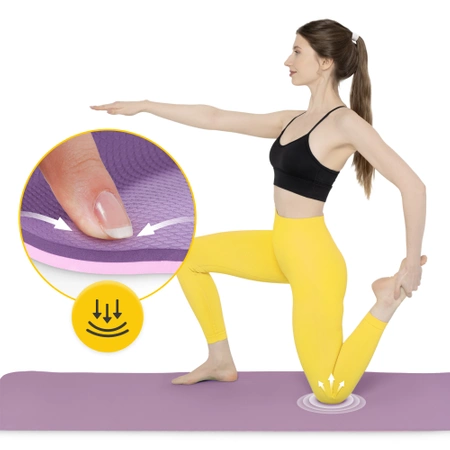 Saltea de exerciții TPE anti-alunecare 1 cm