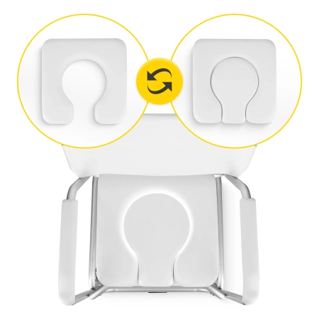 Cărucior pentru toaletă pentru persoane cu dizabilități și vârstnici