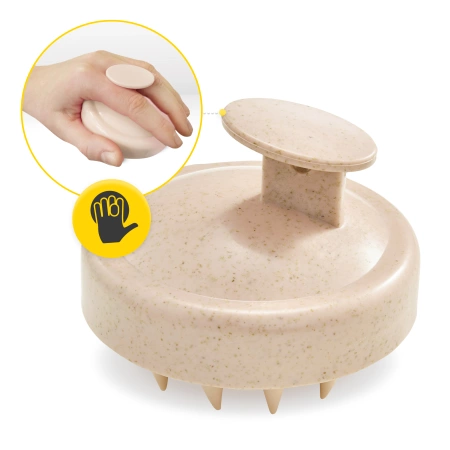 Perie din silicon pentru masajul scalpului