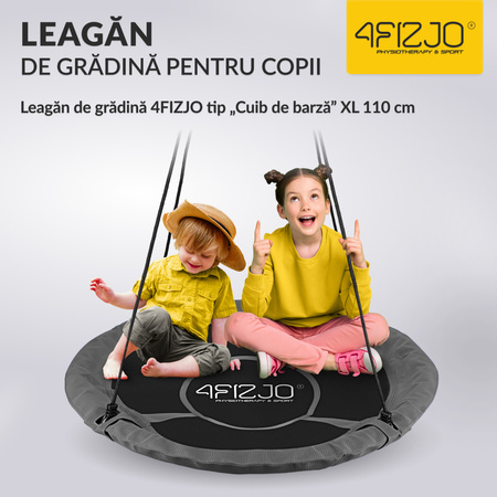 Leagăn de grădină pentru copii XL cuib de barză 110 cm