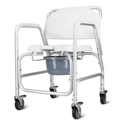 Cărucior pentru toaletă pentru persoane cu dizabilități și vârstnici