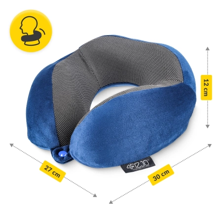 Pernă de calatorie pentru gât, din spumă, cu memorie