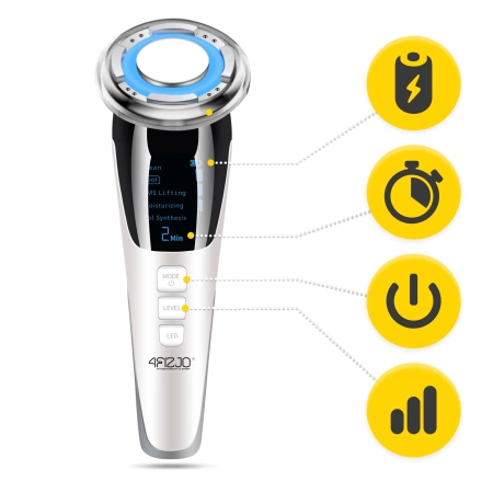 Aparat de masaj facial 5 în 1 cu mezoterapie fără ace și lifting EMS