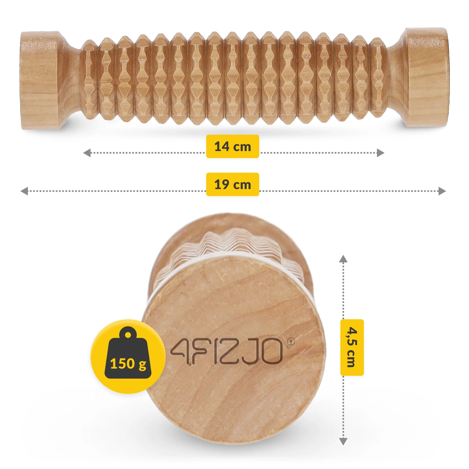 Rulou de masaj din lemn