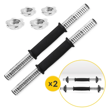 Gantere din oțel în valiză - set de 20 kg