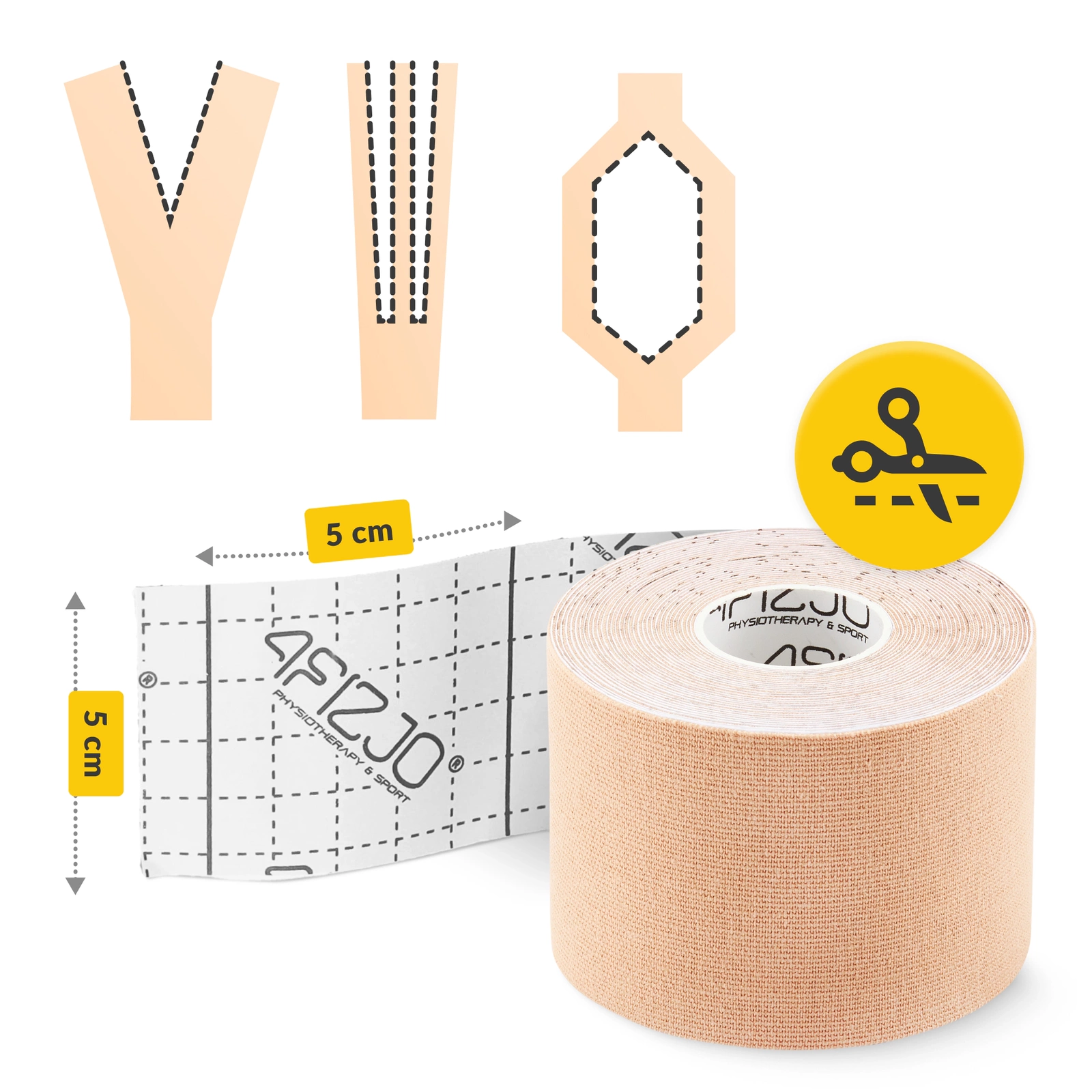 Bandă Kinesiotaping 5 cm x 5 m