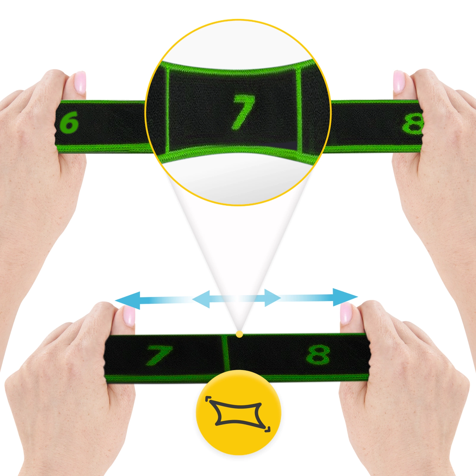 Bandă de gimnastică pentru întindere