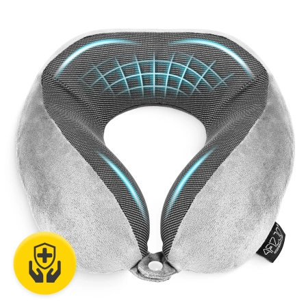Pernă de calatorie pentru gât, din spumă, cu memorie