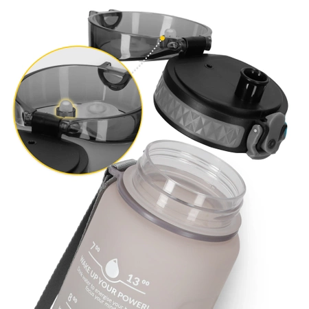 Sticlă de apă cu scală temporală 1 L