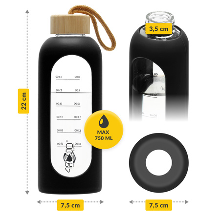 Sticlă de apă din sticlă 750 ml