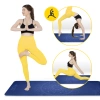 Covor de yoga și exerciții din piele de căprioară, 1,5 mm, albastru