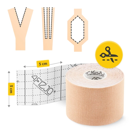 Bandă kinesiologică, Kinesio Tape, 5 cm x 5 m