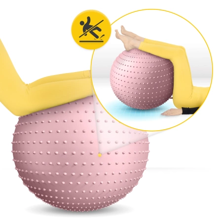 Minge de reabilitare cu vârfuri 65 cm