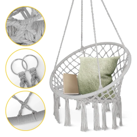 Leagăn de grădină BOHO Gri