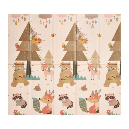 Covoraș educațional pliabil XXL - „REGATUL PĂDURILOR ȘI ZBORUL CU BALONUL”