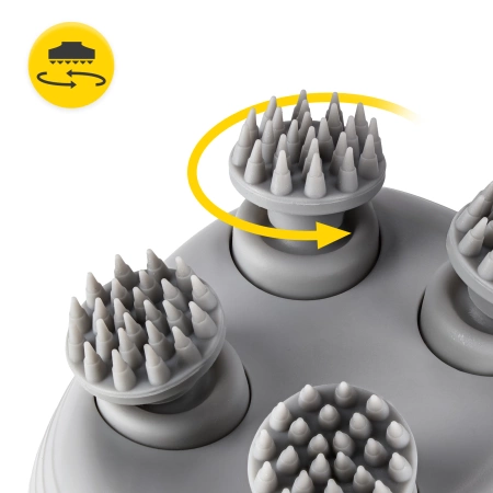 Aparat electric impermeabil multicolor pentru masajul capului