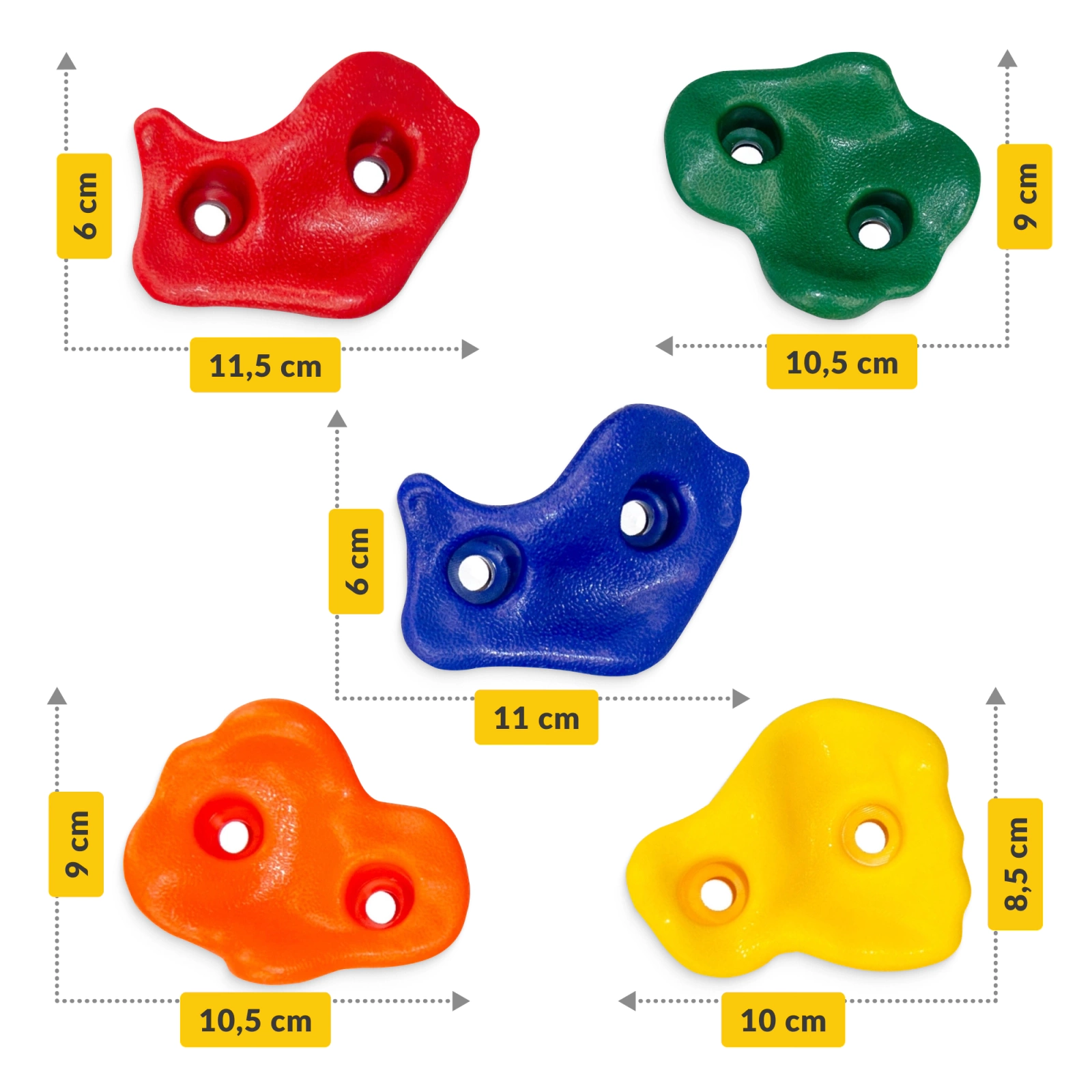 Set de pietre de cățărare, 10 bucăți.