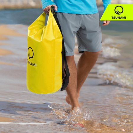 Geantă impermeabilă 30 litriTSUNAMI galben