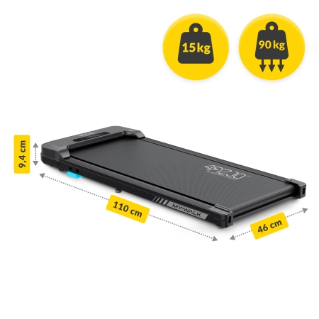 Banda de alergare electrică pliabilă MY-WALK pentru mersul pe jos