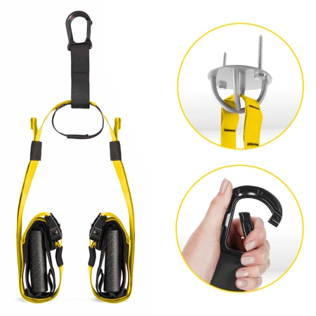 Curele de antrenament, benzi de exerciții TRX galbene