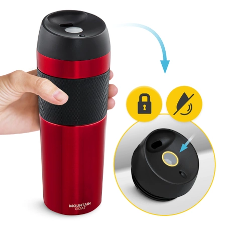 Cana termică Mountain Goat TRAVEL 450 ml roșie