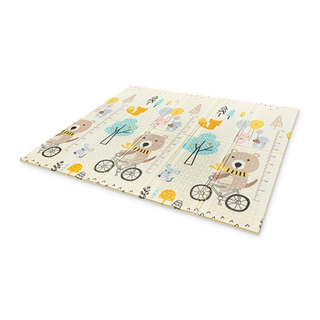 Covoraș educațional pliabil XXL - „URSUL PE BICICLETĂ”