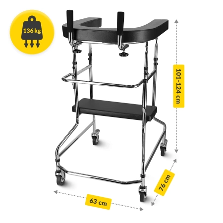 Balcon de reabilitare cu sprijin