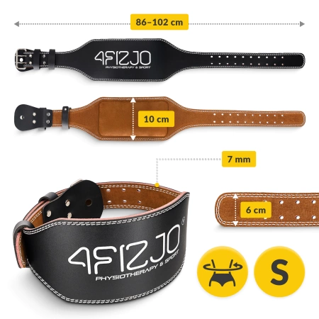 Cureaua de culturism pentru ridicarea greutății S