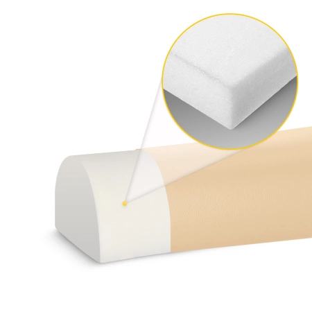 Semi-rolă de reabilitare, formă pentru masaj