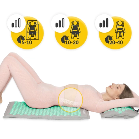 Covoraș de presopunctură ECO cu coji de hrișcă și nucă de cocos