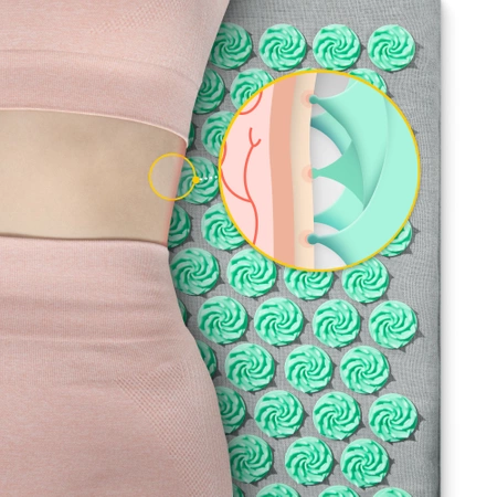 Covoraș de presopunctură ECO cu coji de hrișcă și nucă de cocos