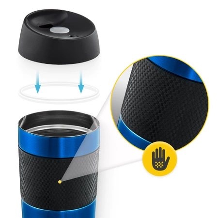 Cana termică Mountain Goat TRAVEL 450 ml albastră