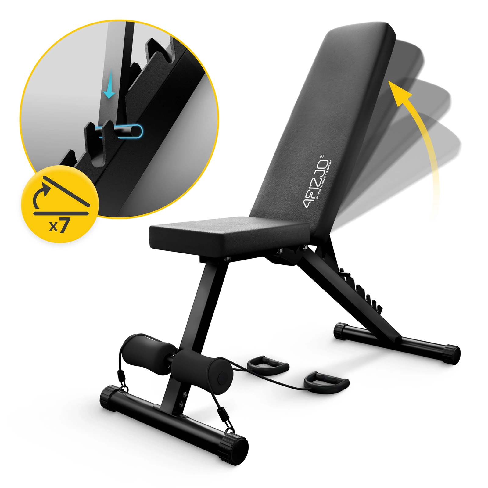 Bancă de antrenament reglabilă multifuncțională pentru exerciții