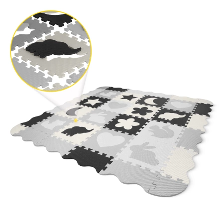 Set de puzzle din spumă 150x150 - „Animale”