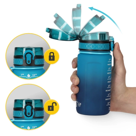 Sticlă de apă cu scală temporală 0,5 L