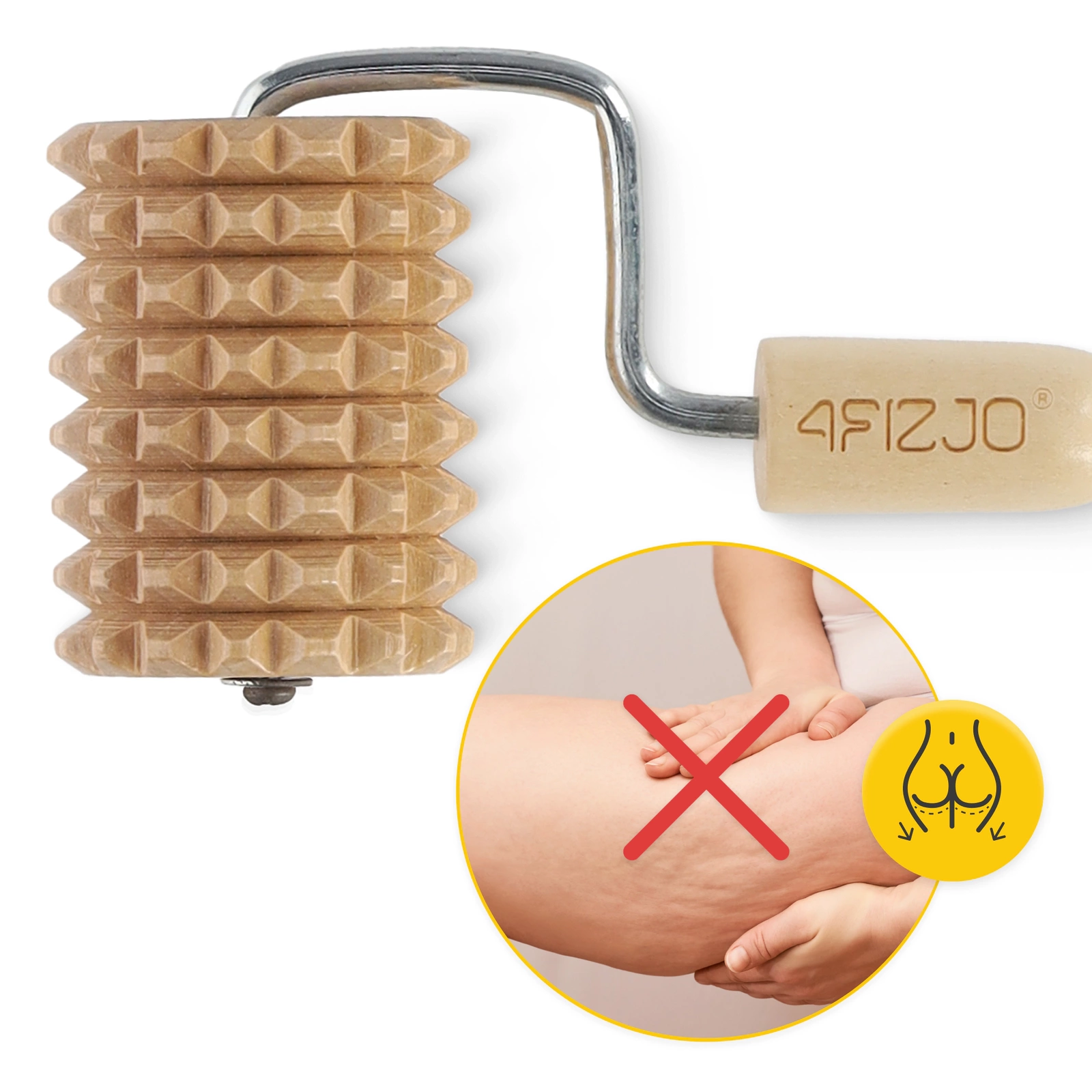 Rulou de masaj din lemn