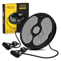 Disc rotativ cu benzi elastice pentru exercitii fizice