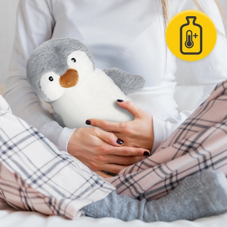 Pernă cu apă caldă cu husă PINGUINUL 0,75 L