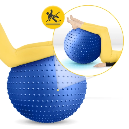 Minge de reabilitare cu vârfuri 65 cm