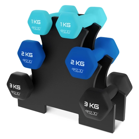 Set de gantere din fontă 12 kg
