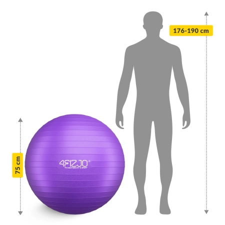 Minge gonflabilă de gimnastică pentru fitness 85 cm