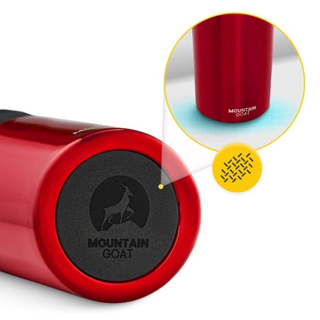 Cana termică Mountain Goat TRAVEL 450 ml roșie
