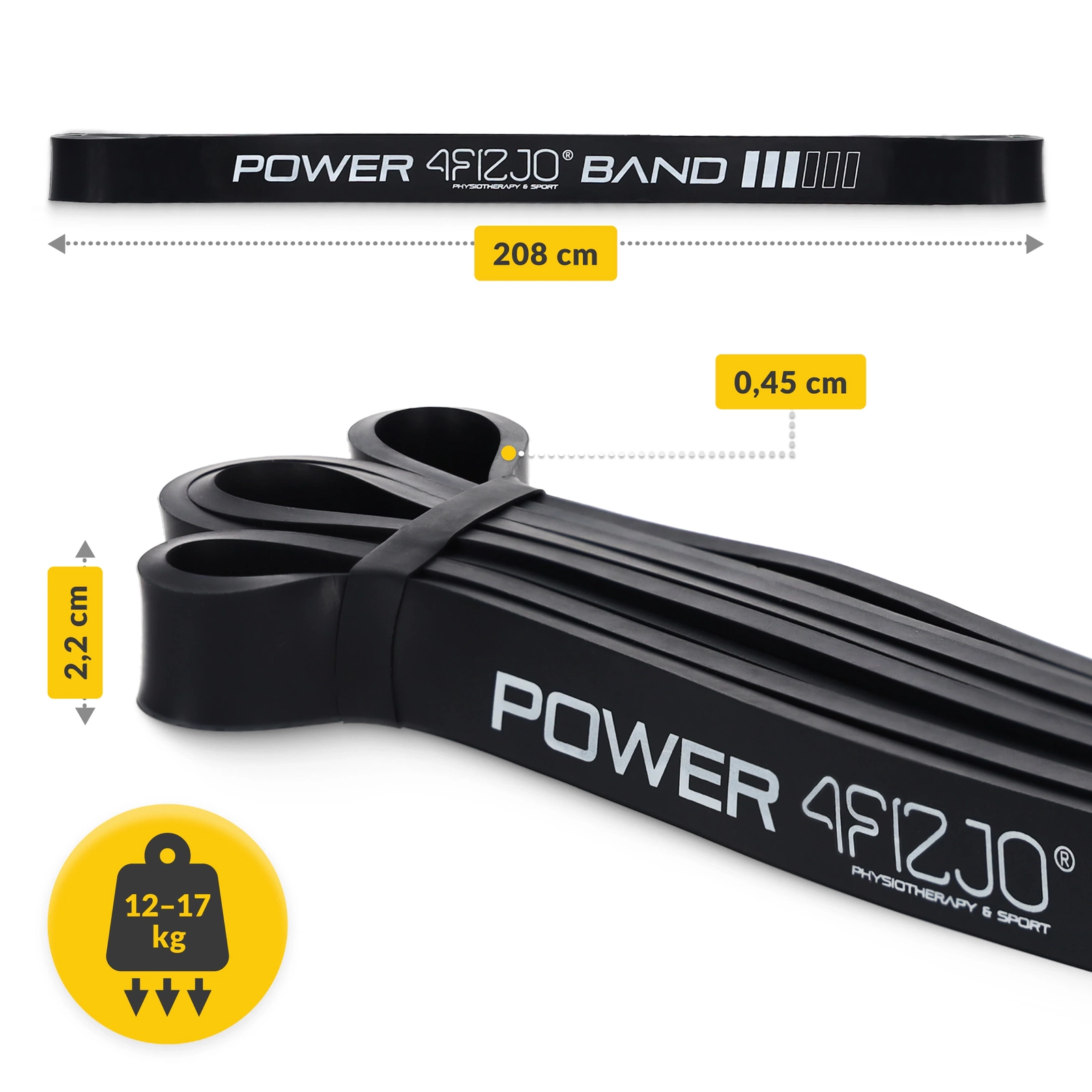 Bandă de rezistență POWER BAND 12-17 kg (3/6)